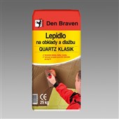 DEN BRAVEN Lepidlo na obklady, dlažbu, porobeton QUARTZ KLASIK C1 25kg šedá